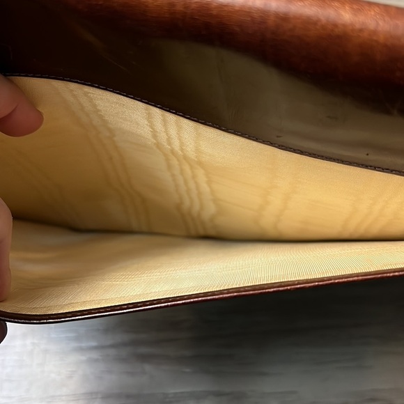 BALLY BROWN LEATHER DOCUMENT/ PORTFOLIO CASE - Picture 11 of 16